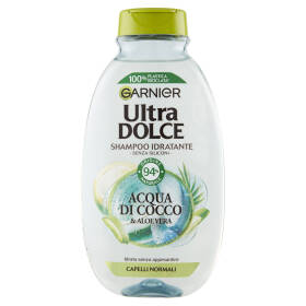 Garnier Shampoo Ultra Dolce Acqua di Cocco e Aloe Vera, Idrata i Capelli senza Appesantire, 250 ml
