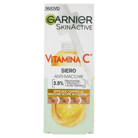 Garnier Siero Vitamina C Anti-Macchie, Illuminante e Rimpolpante, 30 ml