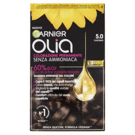 Garnier Olia, Colorazione Permanente Senza Ammoniaca per una Fragranza delicata, 5.0 Castano