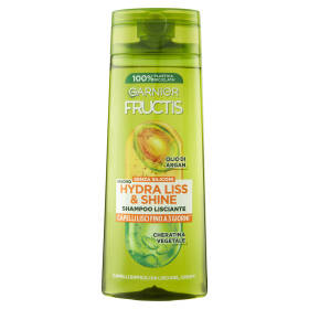 Garnier Fructis Shampoo Hydra Liss & Shine, shampoo lisciante, 250 ml