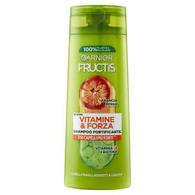 Garnier Fructis Shampoo Vitamine & Forza, shampoo fortificante per capelli fragili, 250 ml