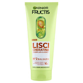 Fructis Lisci Cheratina N°2 Balsamo, per Capelli Crespi, Secchi e Spenti, 200 ml