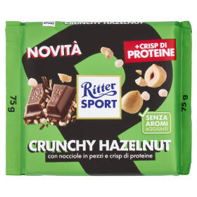 Ritter Sport Crunchy Hazelnut + Crisp di Proteine 75 g