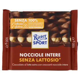 Ritter Sport Nocciole Intere Senza Lattosio* 100 g