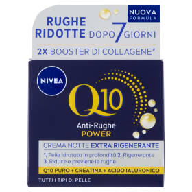 Nivea Q10 Anti-Rughe Power Crema Notte Extra Rigenerante Tutti i Tipi di Pelle 50 ml