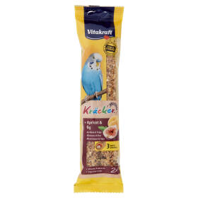Vitakraft Kräcker Original + Albicocca & fico pappagallini ondulati 2 pezzi 60 g