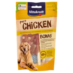 Vitakraft pure Chicken Bonas Bastoncini masticabili con pollo e formaggio 80 g