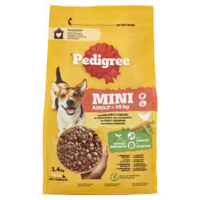 Pedigree Cibo Secco Cane Adulto Piccolo Pollame Verdure 1.4Kg