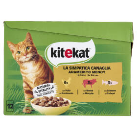 Kitekat Simpatica Canaglia cibo umido gatto 12 x 85 g