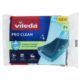 Vileda Pro Clean Spugna Abrasiva 2 pz