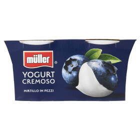 müller Yogurt Cremoso Mirtillo in Pezzi 2 x 125 g
