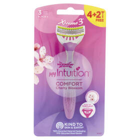Wilkinson Sword Rasoio usa&getta My Intuition Xtreme3 Comfort Cherry Blossom 4+2