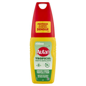Autan Tropical Vapo Insetto Repellente e Antizanzare Comuni e Tropicali, 100ml