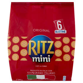 Ritz Original Mini Crackers Multipack 6 Bustine - 240g