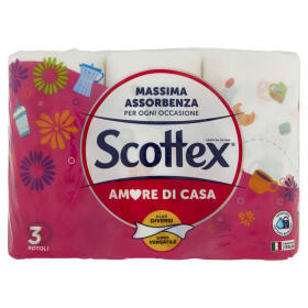 Scottex Amore di Casa Carta da Cucina Rotoli 3 pz