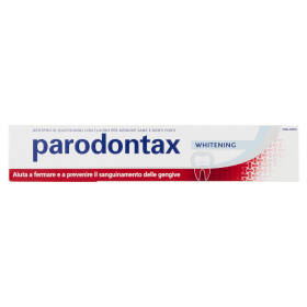 Parodontax whitening dentifricio quotidiano con fluoro per gengive più sane e denti forti 75 ml