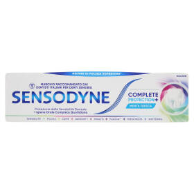 Sensodyne Complete Protection+, Dentifricio Denti Sensibili, Igiene orale completa 75 ml