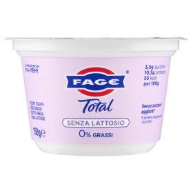 Fage Total Senza Lattosio 0% Grassi 150 g