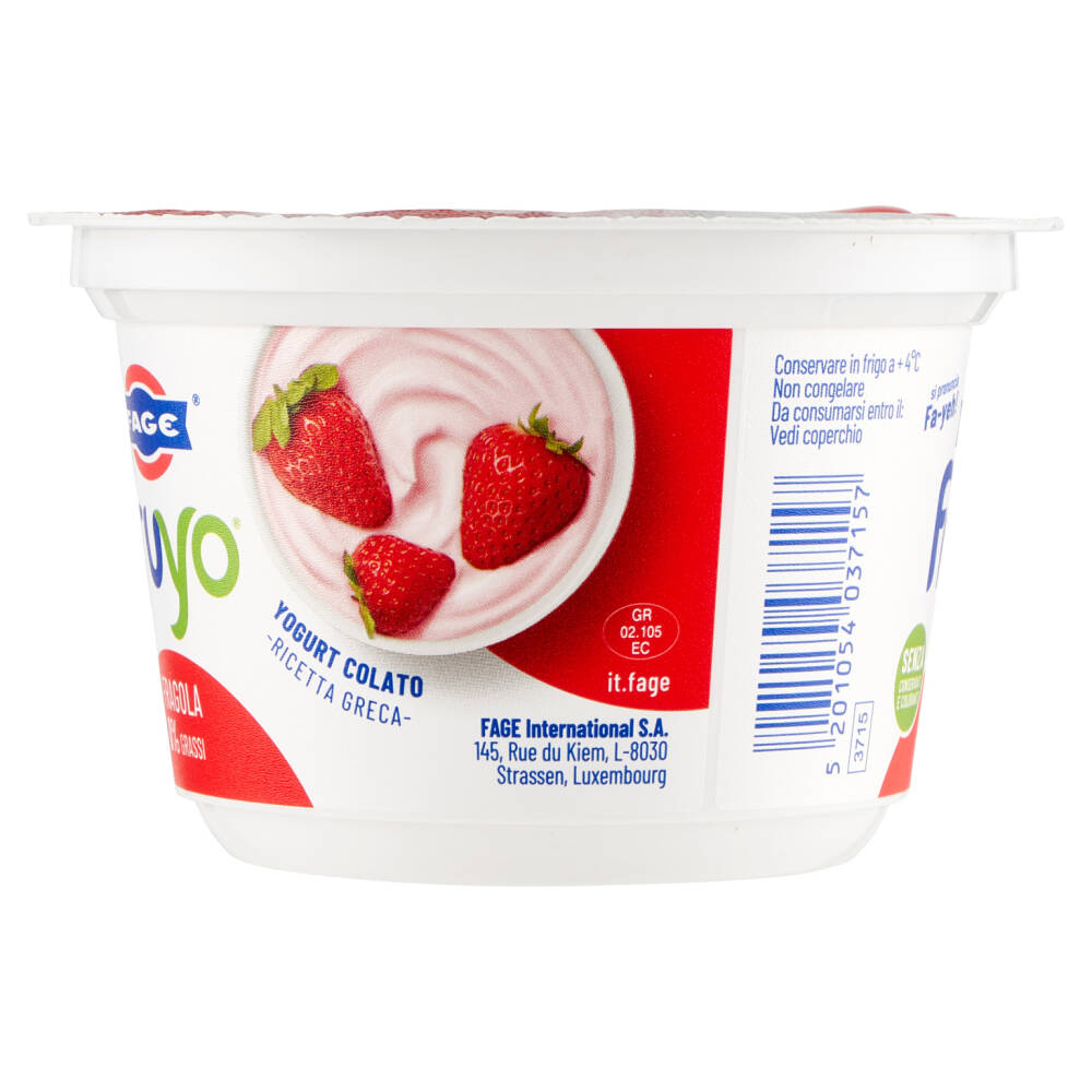 Yogurt Greco Fruyo 0 % Di Grassi Fragola Gr 150