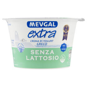 Mevgal extra Crema di Yogurt Greco Senza Lattosio 2% Grassi 150 g