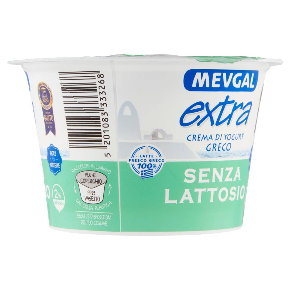 Mevgal extra Crema di Yogurt Greco Senza Lattosio 2 Grassi 150 g