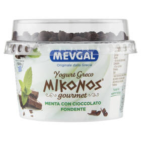 Mevgal Yogurt Greco Mikonos gourmet Menta con Cioccolato Fondente 165 g