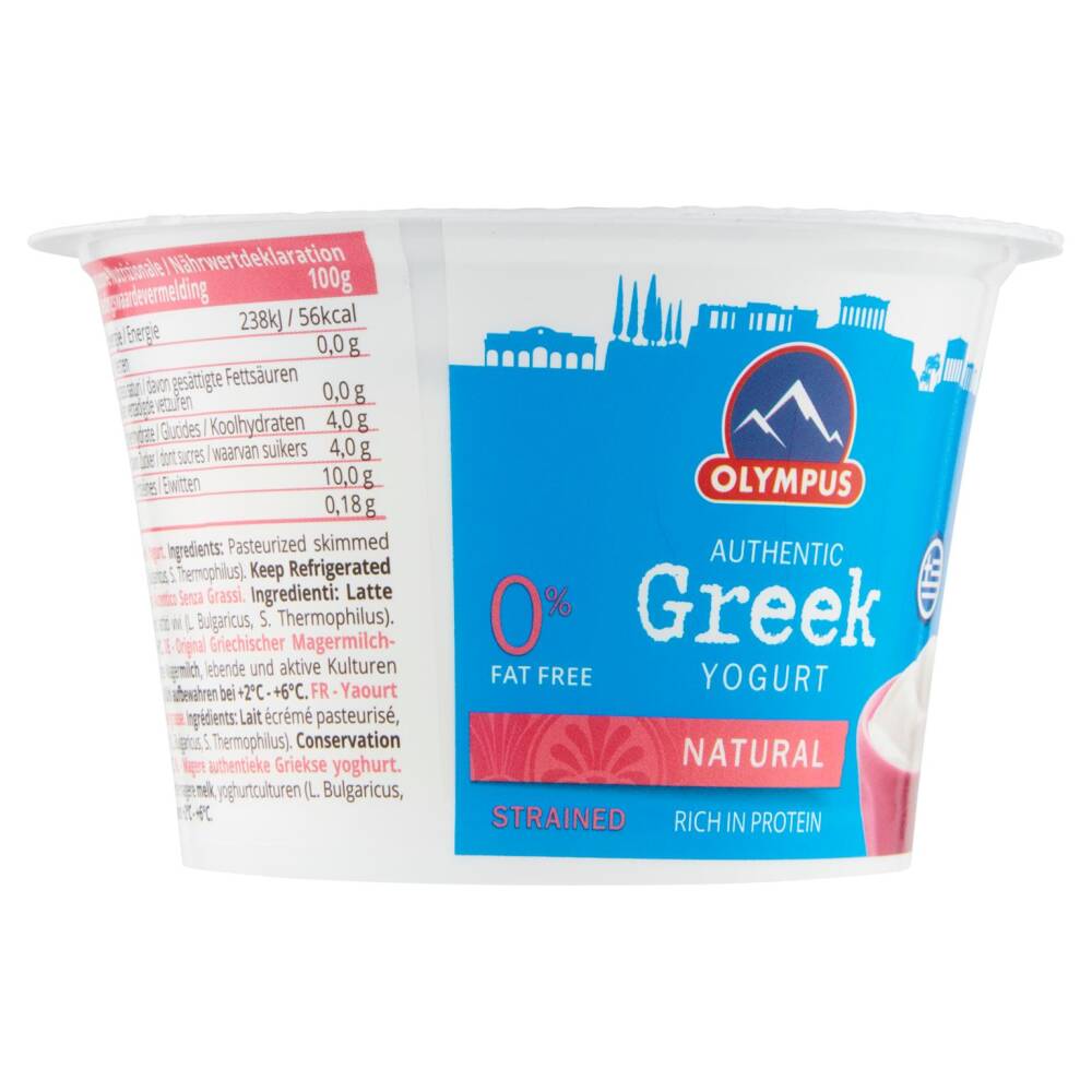 Olympus Yogurt Greco Autentico Naturale 0% Senza Grassi 150 g