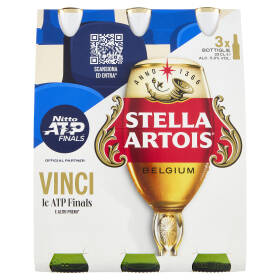 STELLA ARTOIS Birra lager belga bottiglia Edizione ATP 3x33cl