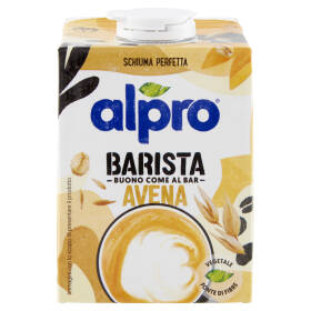 ALPRO Barista Avena, Bevanda 100% Vegetale, Basso Contenuto di grassi, Senza Lattosio, 500 ml