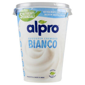 ALPRO Alternativa Vegetale allo Yogurt, Bianco, a base di Soia, basso in Grassi, No Lattosio, 400g