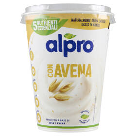 ALPRO Alternativa Vegetale allo Yogurt, a base di Soia e Avena, basso in Grassi, No Lattosio, 400g