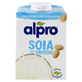 Alpro Classico Soia, Bevanda 100% Vegetale, Basso Contenuto di grassi, Senza Lattosio, 500ml