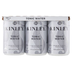 KINLEY Tonic Water 6 x 150 ml Mini Can