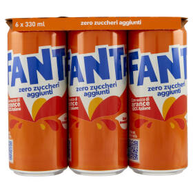 Fanta Zero Orange 6 x 33 cl 