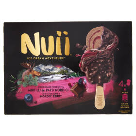 NUII Cioccolato Fondente e Mirtilli dei Paesi Nordici 4x66g