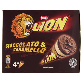 LION Cono Cioccolato & Caramello 4x72g