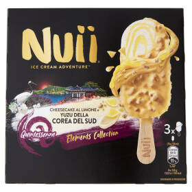 NUII Cheesecake al Limone & Yuzu della Corea del Sud 3x70g