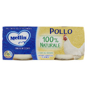 Mellin Pollo 100% Naturale Omogeneizzato 2 x 80 g