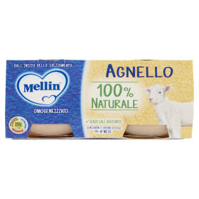 Mellin Agnello 100% Naturale Omogeneizzato 2 x 80 g
