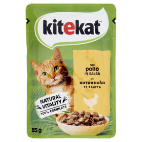 Kitekat Cibo Umido Gatto con Pollo in Salsa Bustina 85g