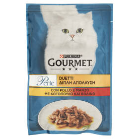 PURINA GOURMET Perle Gatto Duetti Pollo e Manzo Busta 85g