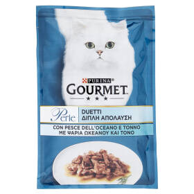 PURINA GOURMET Perle Duetti con Pesce dell'Oceano e Tonno 85 g