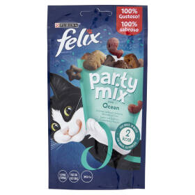 FELIX Party Mix Snacks Ocean Aromatizzato con Salmone, Merluzzo e Trota 60 g