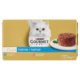 PURINA GOURMET Gold Tortini Tonno / Salmone 4 x 85 g