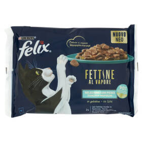 FELIX Fettine al Vapore Salmone Tonno 4 x 80 g