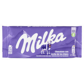 Milka tavoletta di cioccolato al latte 100% Alpino - 90g