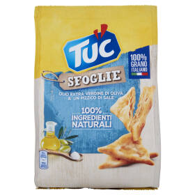 Tuc Sfoglie, crackers con Olio Extra Vergine di Oliva & Un Pizzico di Sale - 170 g