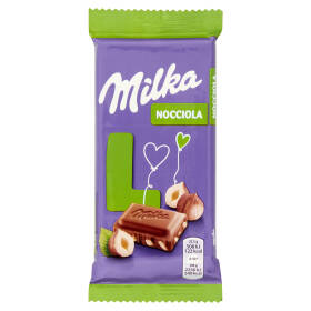 Milka Nocciola, tavoletta cioccolato al latte 100% alpino e nocciole - 45g