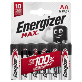 Energizer Max AA Alkaline 6 pz