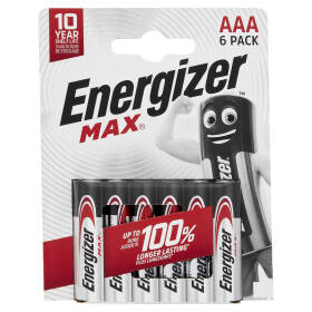 Energizer Max AAA  Alkaline 6 pz